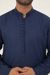 MURAAD - EMBROIDERED NAVY BLUE KURTA