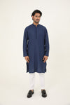 MURAAD - EMBROIDERED NAVY BLUE KURTA