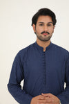 MURAAD - EMBROIDERED NAVY BLUE KURTA