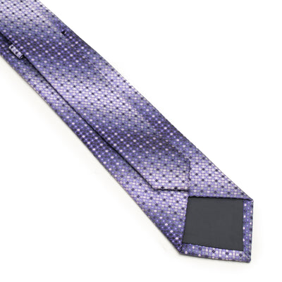 GEOMETRIC POLKA DOT PURPLE TIE