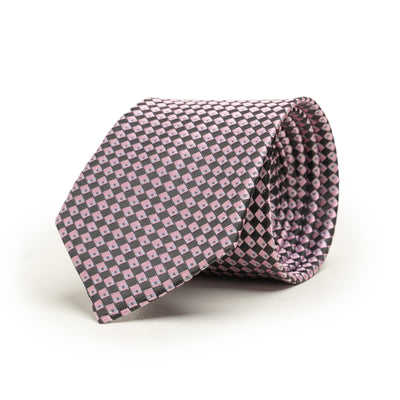 GEOMETRIC PURPLE TIE