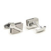 SILVER RECTANGULAR CUFFLINKS