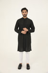 MURAAD - EMBROIDERED BLACK KURTA