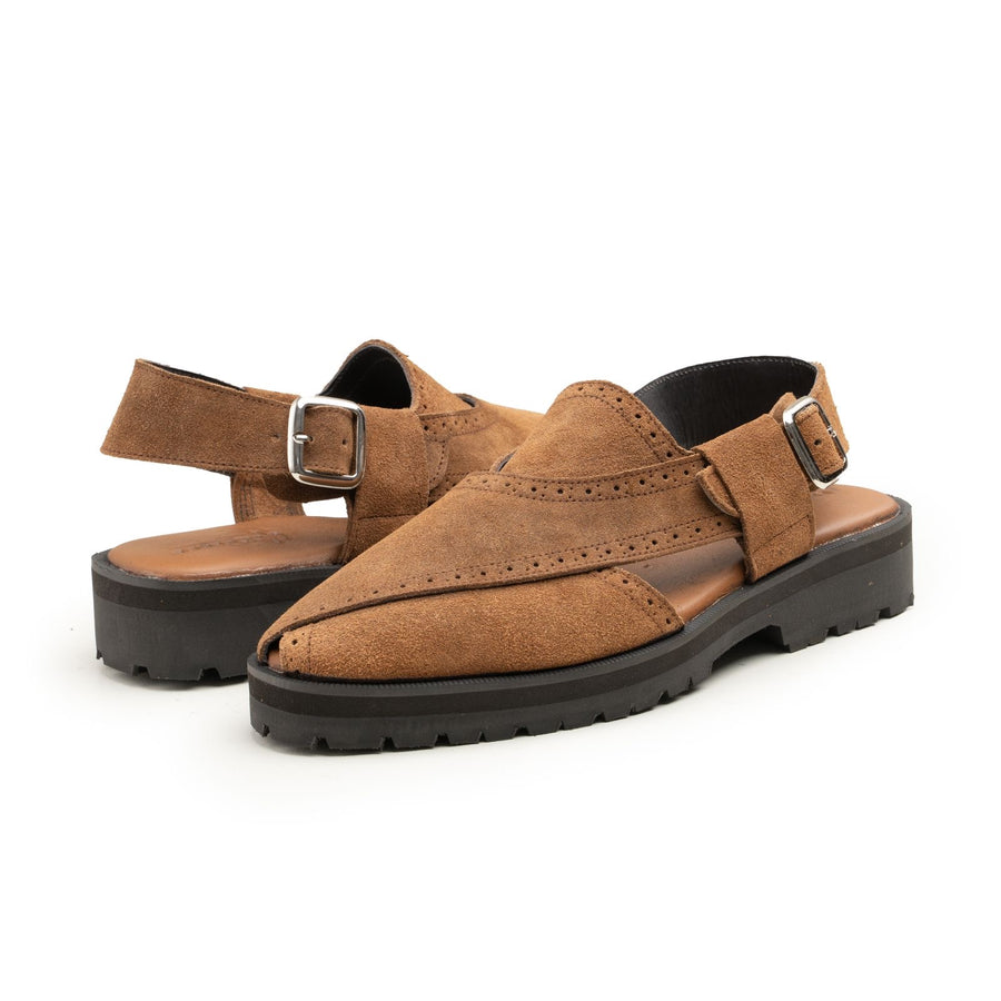 MAKHMAL- SUEDE PESHAWRI CHAPPAL