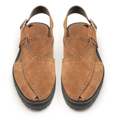 MAKHMAL- SUEDE PESHAWRI CHAPPAL