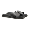 MALGARI- BLACK CROCODILE SLIPPER