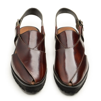 PASHA- OXBLOOD PESHAWRI CHAPPAL