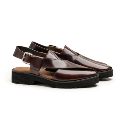 PASHA- OXBLOOD PESHAWRI CHAPPAL