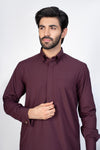 CADBURY - BURGUNDY KAMEEZ SHALWAR