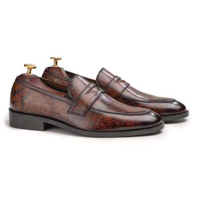 BROWN - PATINA PENNY LOAFERS