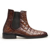 BROWN - QUILTED CHELSEA BOOTS