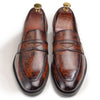 BROWN - PATINA PENNY LOAFERS