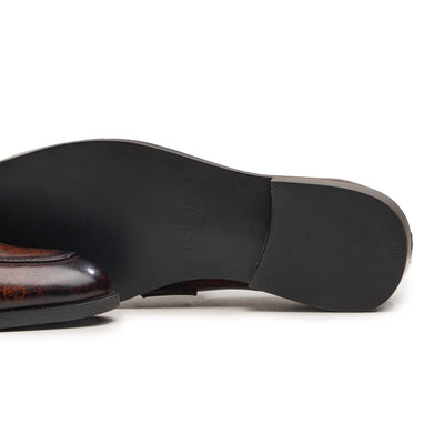 BROWN - PATINA PENNY LOAFERS