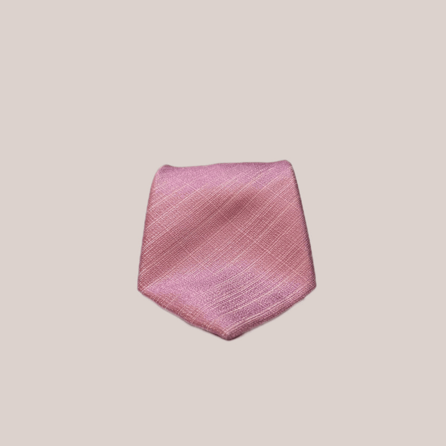 PINK CHECK SILK TIE