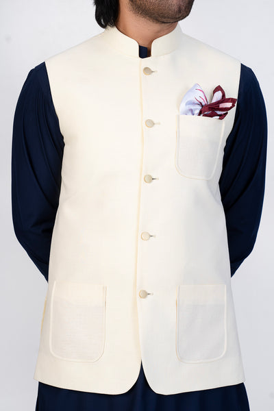 IQTIDAAR - COSMIC YELLOW WAISTCOAT