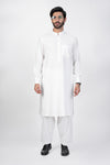 SUMMER SILK - WHITE KAMEEZ SHALWAR