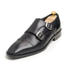 BLACK DOUBLE MONK STRAP